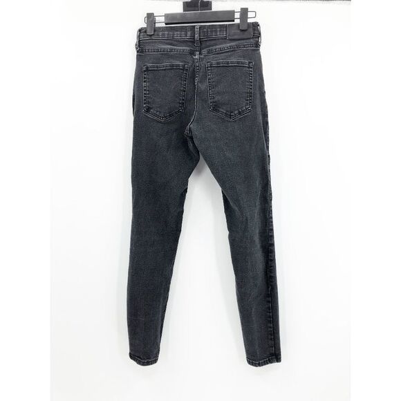 Everlane Womens High Rise Skinny Denim Jeans Black Size 28 - Picture 4 of 9